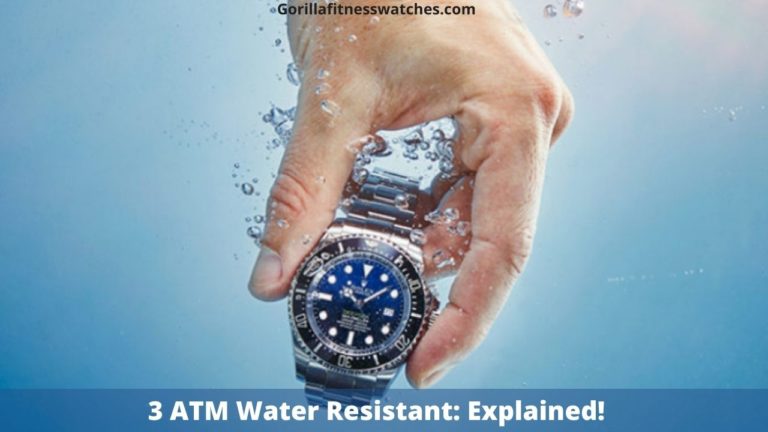 3 ATM Water Resistant